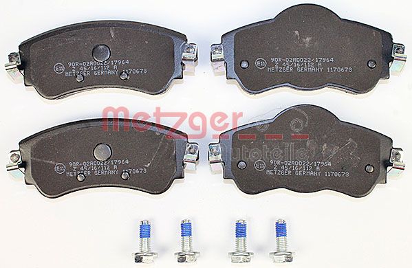 METZGER 1170673 Bremsbelagsatz, Scheibenbremse